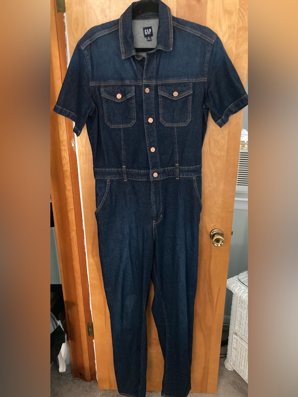 GAP Dark Blue Denim Jumpsuit